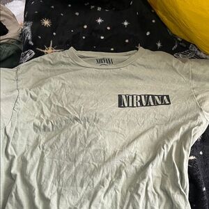 NIRVANA Light Green Short Sleeve Tee
